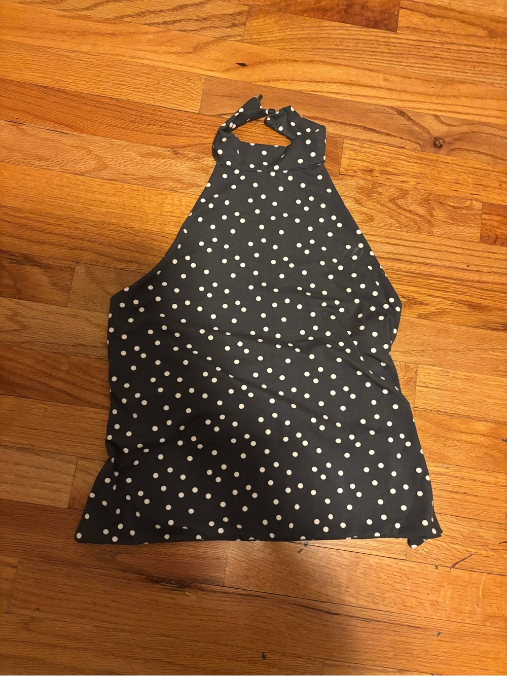 Cotton On Black Halter Polka Dot Camisole